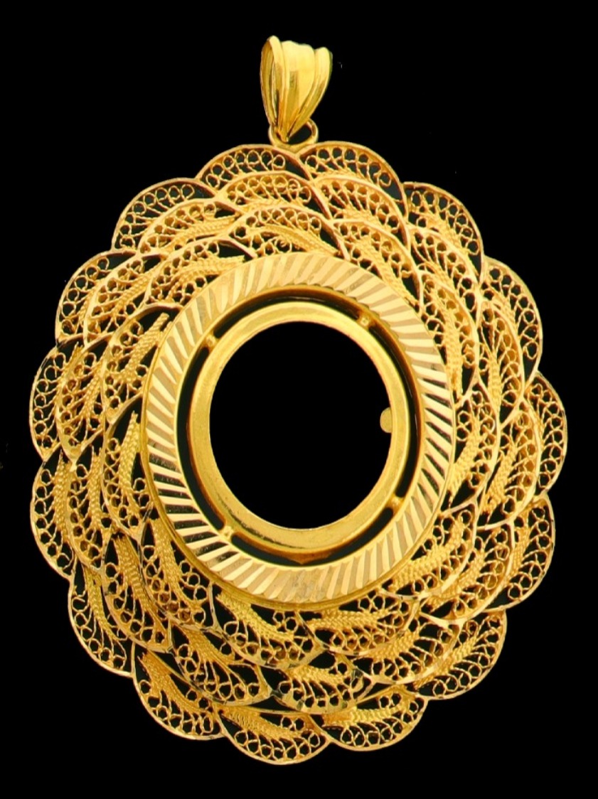 21K Gold Coin Frame – 27128